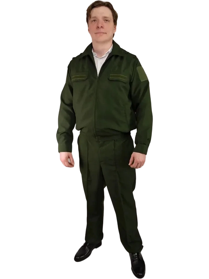 Костюм офисный для военнослужащих (оливковый, габардин)