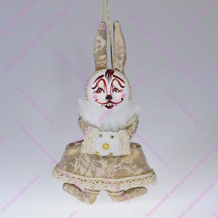 Ёлочная игрушка Крольчиха с муфтой