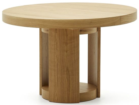 Круглый раздвижной стол Artis из массива дерева и дубового шпона, 120 (170) см x 80 La Forma Испания 