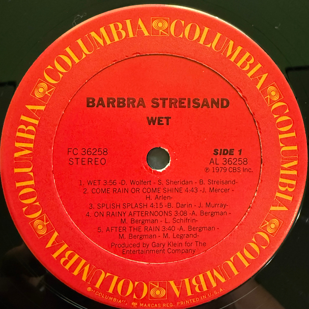 Barbra Streisand ‎– Wet (США 1979г.)