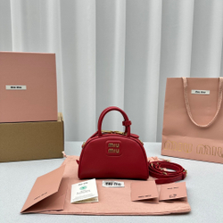 Miu Miu Leather Top-Handle Bag 18 cm