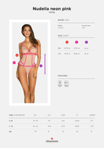 Эффектное боди Nudelia с двойными бретелями (Размер: L-XL) (Цвет: телесный с черным)