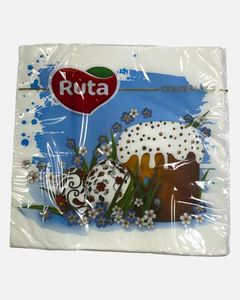 САЛФЕТКА RUTA ЯРКИЕ ПИСАНКИ 2СЛ 33Х33 20ШТ