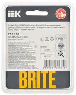 BRITE Рамка 1-местная РУ-1-1-Бр металл черный RE IEK
