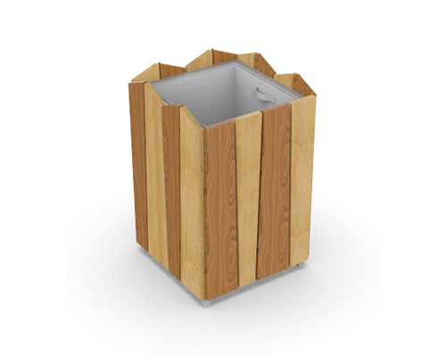 Урна для детской площадки с оцинкованным вкладышем Тип 3 150.42