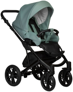 Детская коляска Indigo Mio Eco 3 в 1 с автокреслом Avionaut Cosmo Beige 03 шалфей кожа