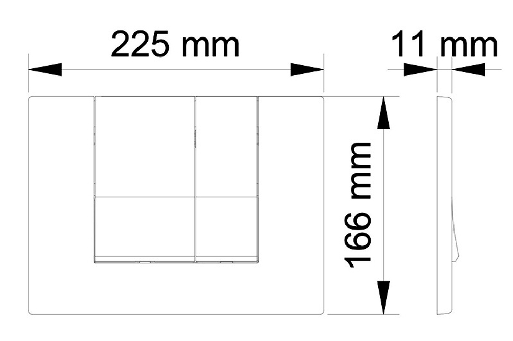 КНОПКА ДЛЯ ИНСТАЛЯЦИИ МАТОВАЯ  MATT VISAM ALINDA EX-227-001