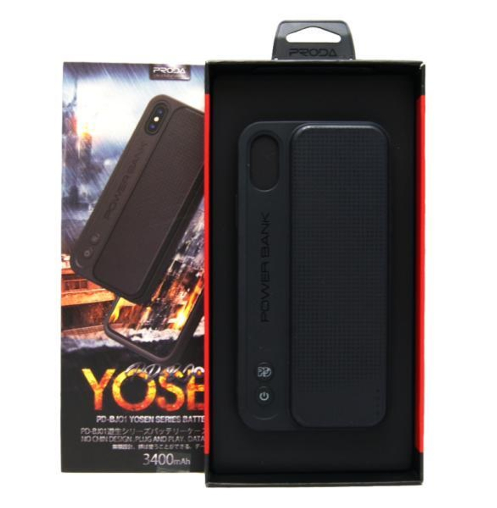 Портативный аккумулятор Proda iPhone X Yosen PD-BJ01 3400 mAh (черный)