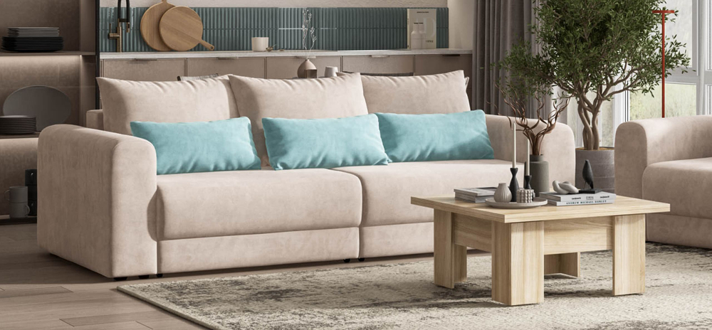 Модульный диван РИЧМОНД MODOOL Велюр Monolit латте