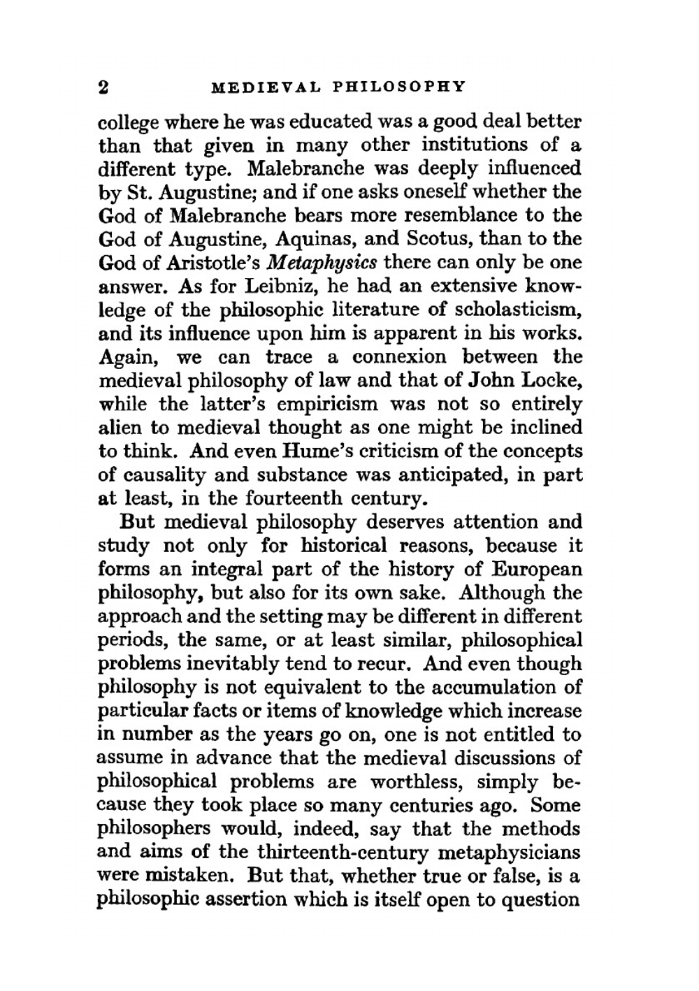Medieval philosophy | Frederick Charles Copleston