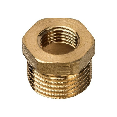 Футорка STOUT SFT 0028 - 1/2" x 1/4" (для стальных труб, латунь без покрытия)