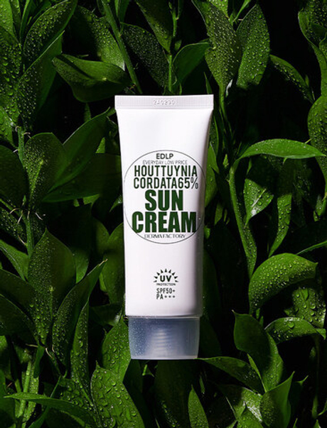 Derma Factory Крем солнцезащитный с экстрактом хауттюйнии - Houttuynia cordata 65% sun cream, 50мл
