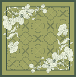 Платок двойной печати 64x64 см AV-AM50801