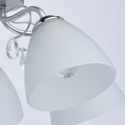 Люстра MW-Light Нежность Для низких потолков. Гостиная, зал, стальня