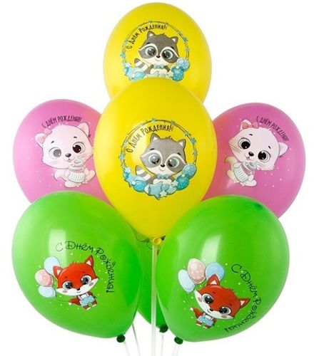Шары на ДР "Малыши-зверюшки"