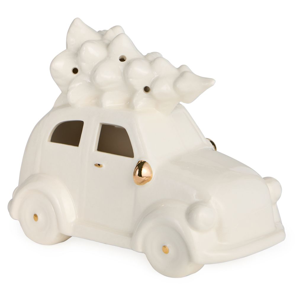 ФИГУРКА "МАШИНКА С ЕЛКОЙ" С LED-ПОДСВЕТКОЙ 16,2*8,3*12,5 СМ