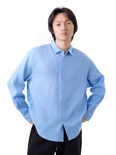 Голубая льняная рубашка Senseera