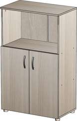 Стеллаж средний полуоткрытый Стандарт Про ясень шимо светлый