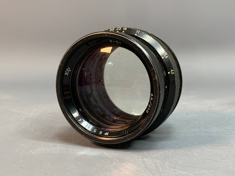 Индустар-51 (И-51) 4,5/210mm внутри грибок