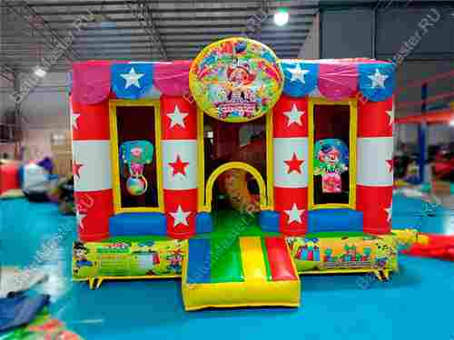 Детский надувной батут "Шатёр цирка" 4*4*2,8 м