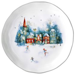 ТАРЕЛКА ЗАКУСОЧНАЯ AGNESS "С НОВЫМ ГОДОМ!" 17*3 СМ