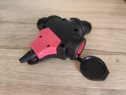 Разветвитель силовой, трехместный, трехфазный, IP 44, 16 А