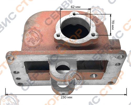 Корпус редуктора привода переднего моста - раздаточная коробка 224