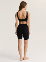 Бесшовные укороченные велосипедки в рубчик