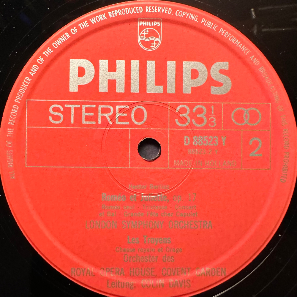 Берлиоз - Лондонский симфонический оркестр (Голландия 1970г.)