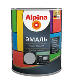 ЭМАЛЬ АЛКИДН. ALPINA ЭМАЛЬ УНИВЕР ШЕЛК-МАТ СЕРЫЙ 0,75Л / 0,97КГ