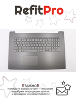 Верхняя панель с клавиатурой (топкейс) для ноутбука Lenovo IdeaPad 330-17ICH . раскладка - русская, с подсветкой, черная (5CB0R48070), оригинал