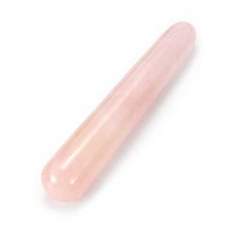 Палочка для массажа (розовый кварц, длина 12 см, ширина 20 мм)