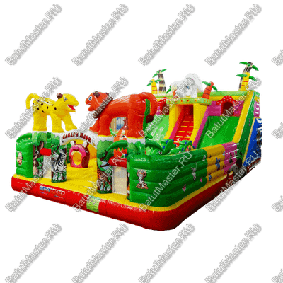 Коммерческий надувной батут "Сафари парк" 14*6*7 м