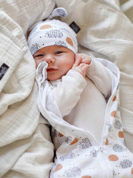 Пелёнка-кокон Mjölk Ёжики, уценка