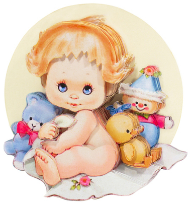 "Малыш с игрушками"-P0112 папертоль картина