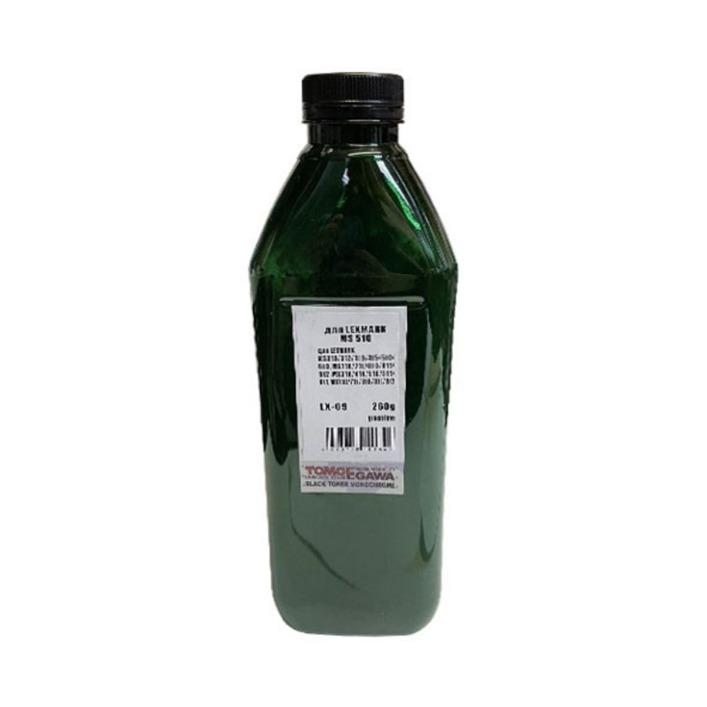 Тонер TOMOEGAWA тип LX-09 для Lexmark MS510/610, MX310/410/510/611 (260 гр) Green Line