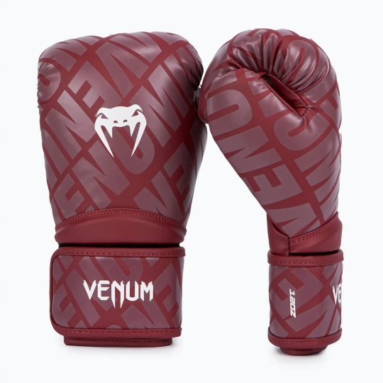 Боксерские перчатки Venum Contender 1.5 XT бордово-белые