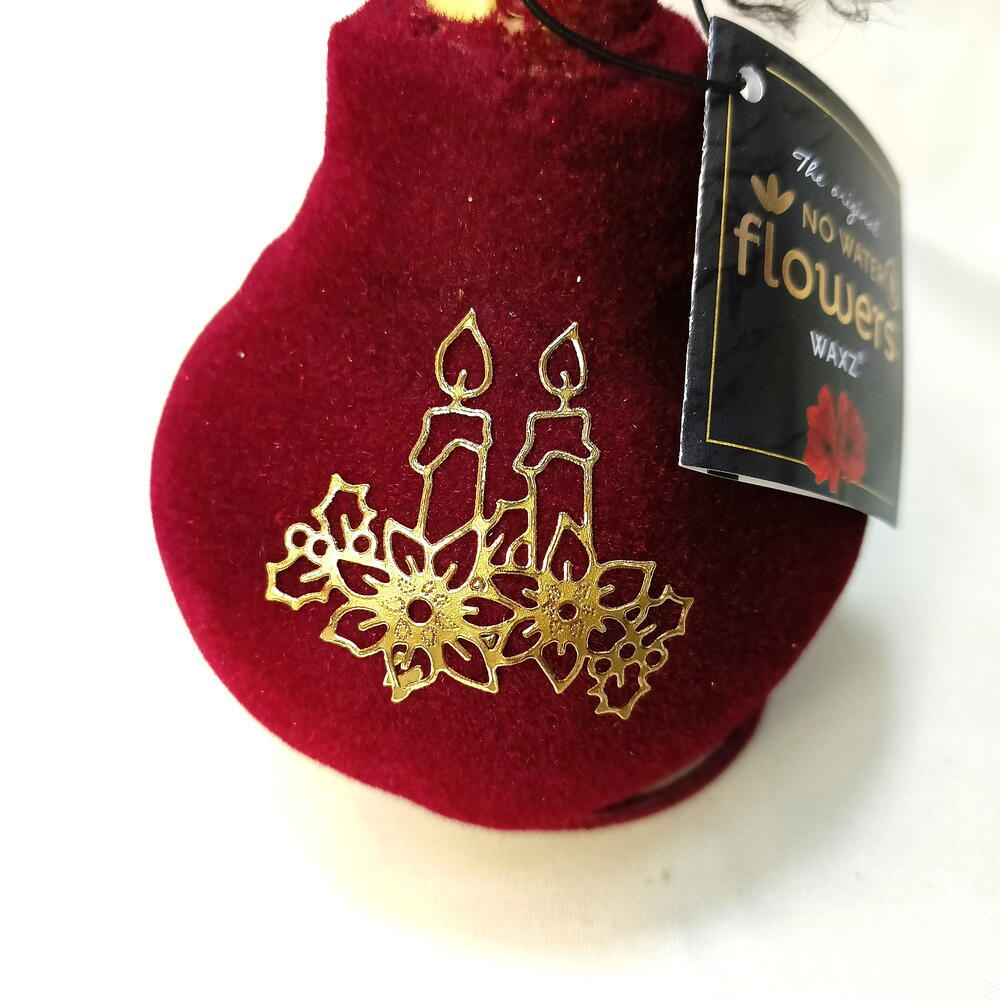 Новогодняя Луковица амариллиса в бархатном воске