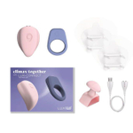 Набор Kiiroo Luxus: интерактивный вибратор LuxHer и эрекционное кольцо LuxHim (Цвет: розовый)