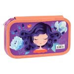 Пенал 2 отделения, 190*110 ArtSpace "Sweety", ламинированный картон, софт-тач