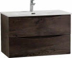 Тумба с раковиной BelBagno MARINO-CER-N-800-2C-SO-RNG-P Rovere Nature Grigio