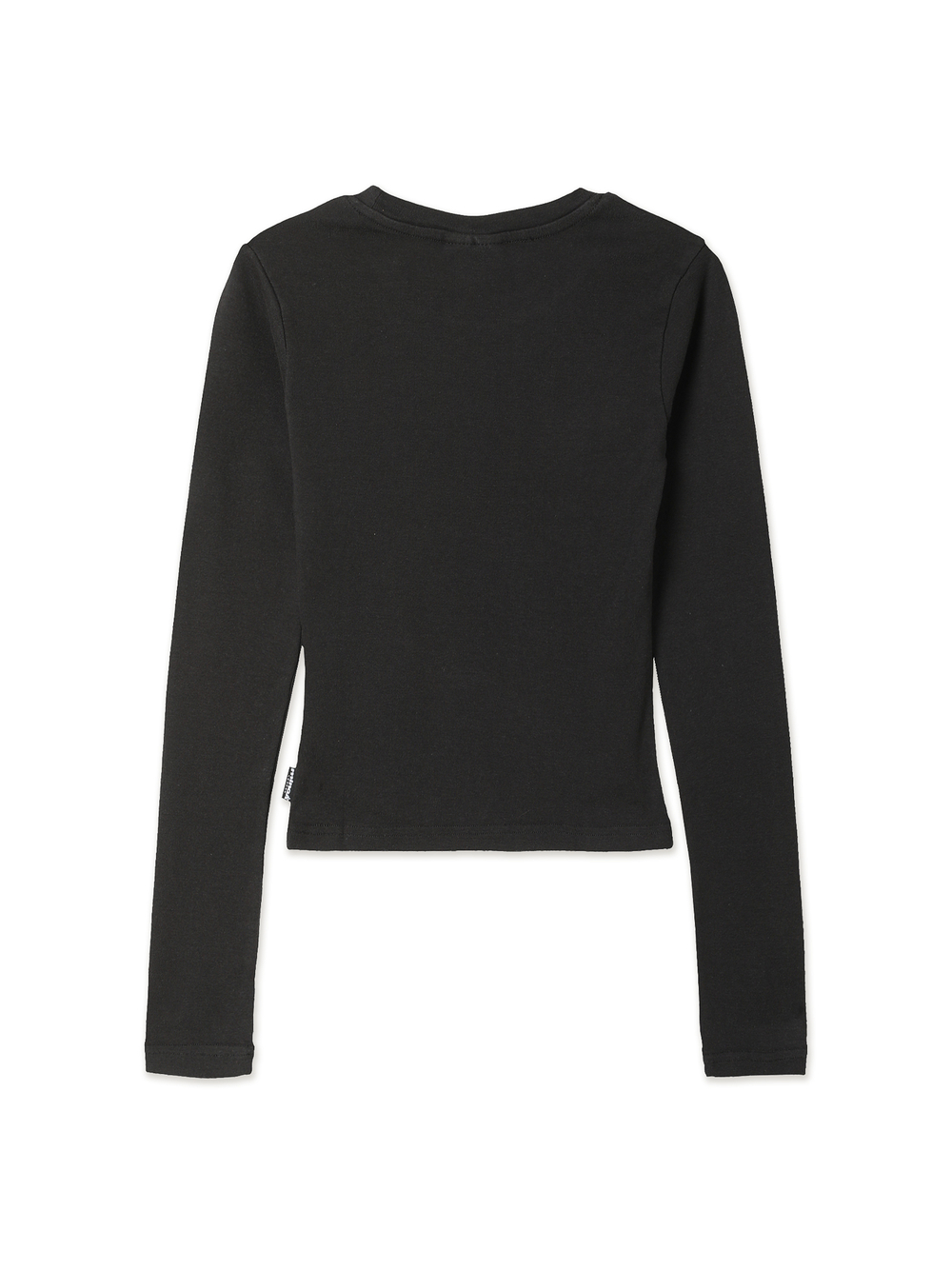Женский Лонгслив Black Lace Up Print