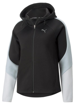 Женская теннисная куртка Puma Evostripe Full Zip Hoodie - Black