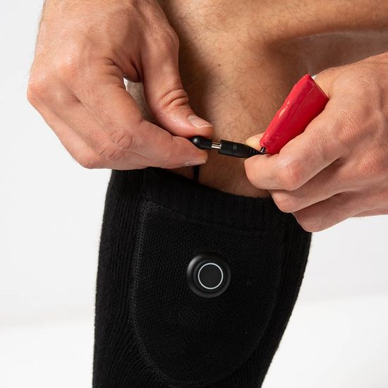 Носки с регулируемым подогревом RedLaika на аккумуляторах, RL-N-04, чёрные