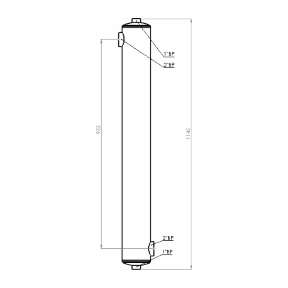 Водяной двухконтурный теплообменник 120 кВт