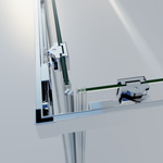 Душевой уголок Rapid-N VSS-3RN8010E10CL, (700-800)x(900-1000), хром, стекло прозрачное