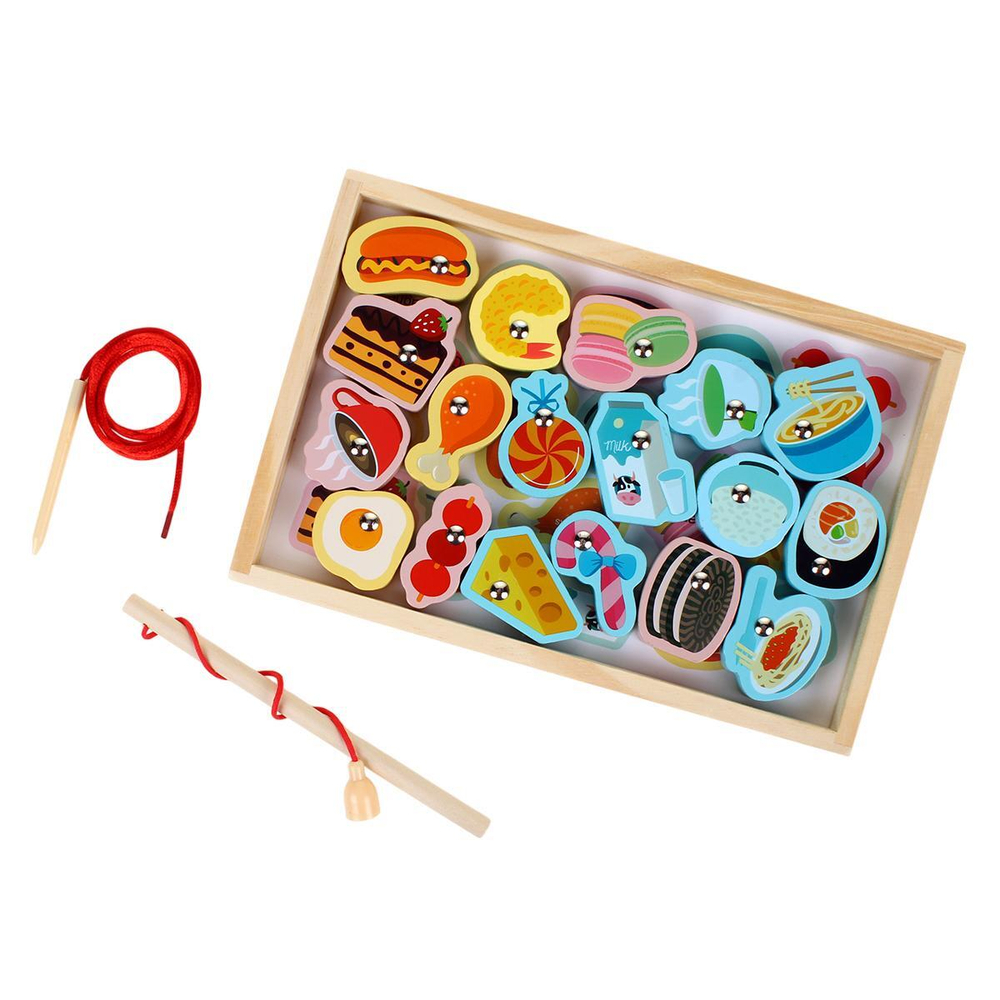 Развивающая игрушка деревянная Рыбалка прос, C-41900