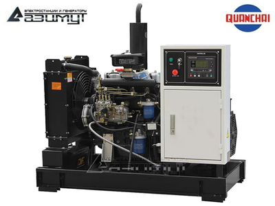 Дизельный генератор Азимут АД-15С-Т400-2РM5 Quanchai с автозапуском