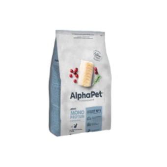 Сухой корм для взрослых кошек AlphaPet Superpremium Monoprotein (АльфаПет) из белой рыбы, 3кг