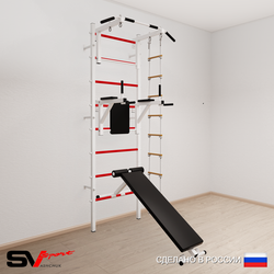 Шведская стенка Sv Sport 582 (Турник стандарт/Брусья/Скамья/Лестница)